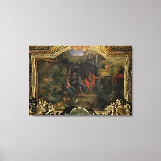 Het besluit om oorlog te voeren tegen Nederland Canvas Afdruk (Voorkant)