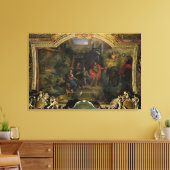 Het besluit om oorlog te voeren tegen Nederland Canvas Afdruk (Insitu (Woonkamer))