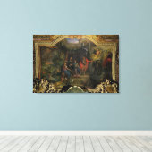 Het besluit om oorlog te voeren tegen Nederland Canvas Afdruk (Insitu (Houten vloer))