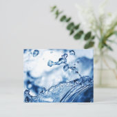 Het bespattende Briefkaart van het Water (Staand voorkant)