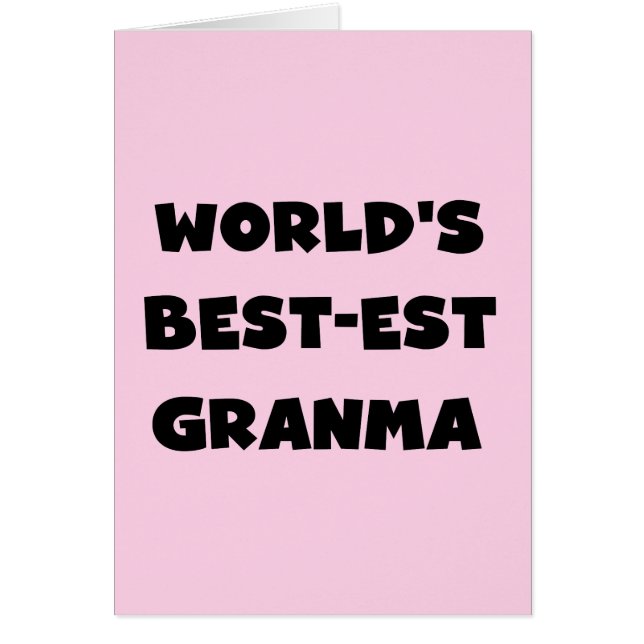 Het best-est-Beste Zwart-witte Granma van de (Voorkant)