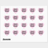 Het best-est-Beste Zwart-witte Granma van de Hart Sticker (Vel)