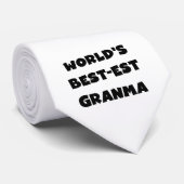 Het best-est-Beste Zwart-witte Granma van de Stropdas (Opgerold)
