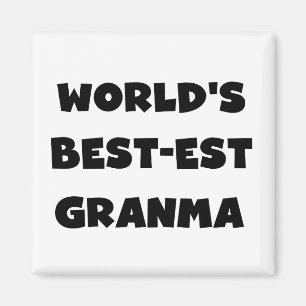 Het best-est-Beste Zwart-witte Granma van de werel Magneet