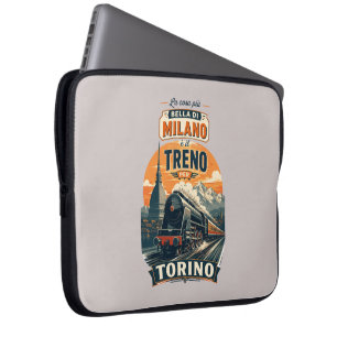 Het Beste aan Milaan is de Trein naar Turijn Laptop Sleeve