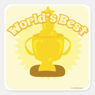 Het beste aanpasbare ontwerp op de wereld! vierkante sticker