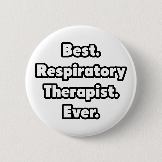Het beste. Ademhalingstherapie. Ooit. Ronde Button 5,7 Cm (Voorkant)