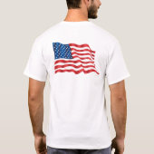 Het beste Amerikaanse vlag Premium T-shirt (Achterkant)