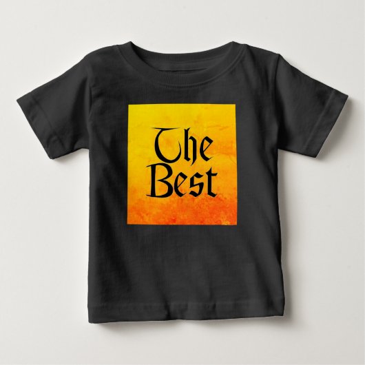Het beste baby levendige zwarte shirt (Voorkant)