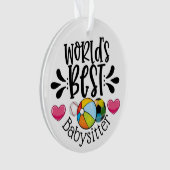 Het beste babysitter Ornament ter wereld (voorkant)
