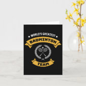 Het beste badmintonteam ter wereld kaart (Gele Bloem)