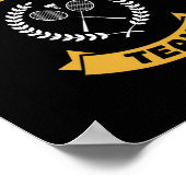 Het beste badmintonteam ter wereld poster (Hoek)