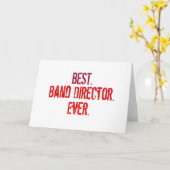 Het beste. Band Director. Ooit. Kaart (Gele Bloem)