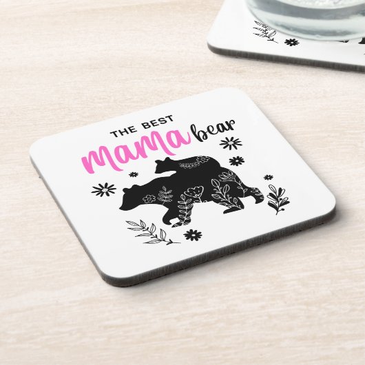 Het beste Beer van mama Bier Onderzetter (Linkerzijde)