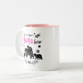 Het beste Beer van mama met drie Beren Cubaanse Mo Tweekleurige Koffiemok (Voorkant links)