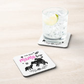 Het beste Beer van mama met twee Beren Onderzetter (Rechterzijde)