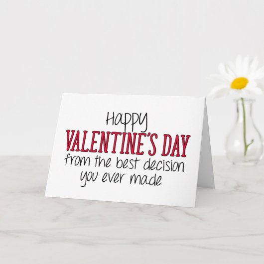 Het beste besluit dat je ooit hebt genomen, Valent Kaart (Kleine Plant)