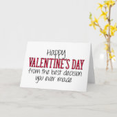 Het beste besluit dat je ooit hebt genomen, Valent Kaart (Gele Bloem)