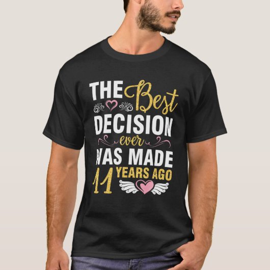 Het beste besluit over het huwelijk werd genomen 1 t-shirt (Voorkant)