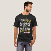 Het beste besluit over het huwelijk werd genomen 1 t-shirt (Voorkant volledig)