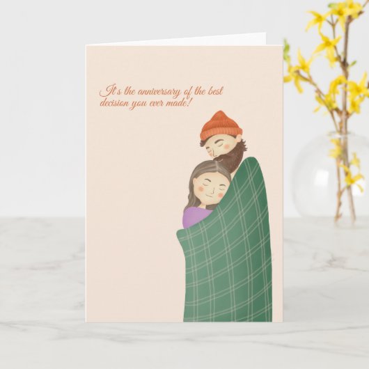 Het beste besluit van het Jubileum dat je ooit heb Kaart (Gele Bloem)