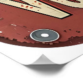 Het beste bier is een wodka martini - retro bar poster (Hoek)