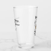 "Het beste bier is met vrienden" Bier Glas (Rechts)