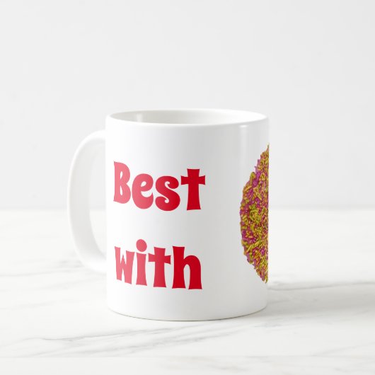 Het beste bij donut/donut koffiemok (Voorkant links)