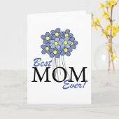 Het beste Blauwe Boeket van het Mamma ooit Kaart (Gele Bloem)