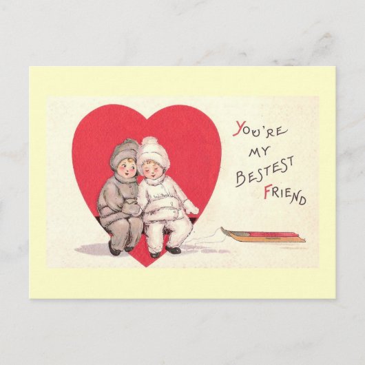 Het beste Briefkaart van Friend Valetine (Voorkant)