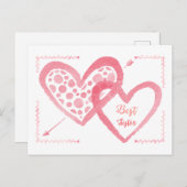 Het beste Briefkaart van Valentijn van de Zuster (Voorkant / Achterkant)