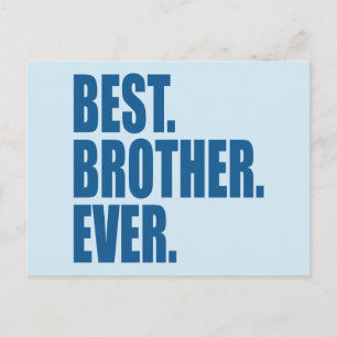 Het beste. Broer. Ooit. (blauw) Briefkaart