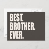 Het beste. Broer. Ooit. Briefkaart (Voorkant / Achterkant)