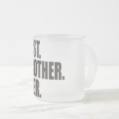 Het beste. Broer. Ooit. Matglas Koffiemok (Voorkant rechts)