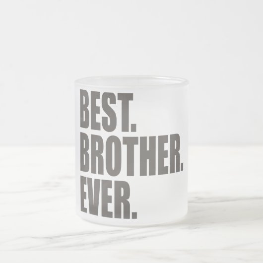 Het beste. Broer. Ooit. Matglas Koffiemok (Center)