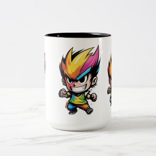 Het beste cadeau aanpassen tweekleurige koffiemok (Center)