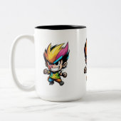 Het beste cadeau aanpassen tweekleurige koffiemok (Links)