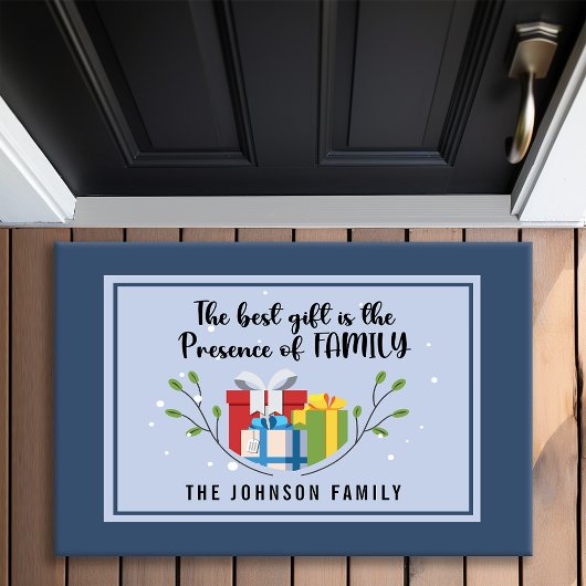 Het beste cadeau is de kerstdag van het concert deurmat