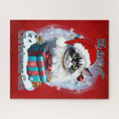 Het beste cadeau is een kerstkat legpuzzel (Horizontaal)