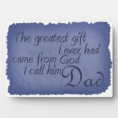 het beste cadeau kwam van God.. ik noem hem pap pl Fotoplaat (voorkant)