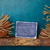 het beste cadeau kwam van God.. ik noem hem pap pl Fotoplaat (Zijkant)