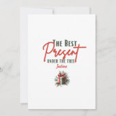 Het beste Cadeau onder de boom,  Xmas Feestdagenkaart (Voorkant)