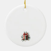 Het beste Cadeau onder de boom,  Xmas Keramisch Ornament (Achterkant)