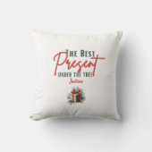 Het beste Cadeau onder de boom,  Xmas Kussen (Voorkant)