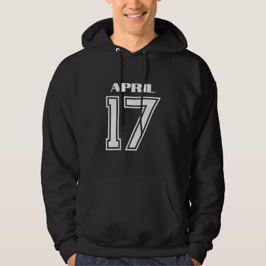 Het beste cadeau voor verjaardag 17 april hoodie (Voorkant)