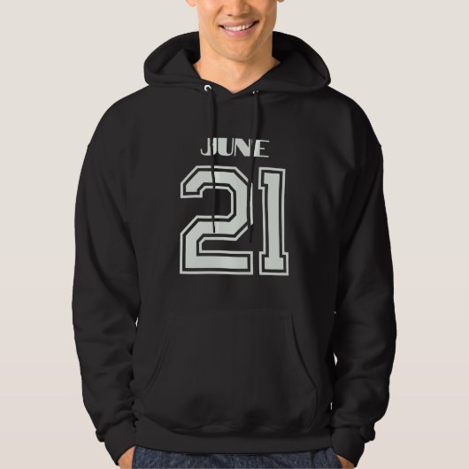 Het beste cadeau voor verjaardag 21 juni hoodie (Voorkant)