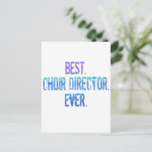 Het beste. Choir Director. Ooit. Briefkaart (Staand voorkant)