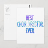 Het beste. Choir Director. Ooit. Briefkaart (Voorkant / Achterkant)