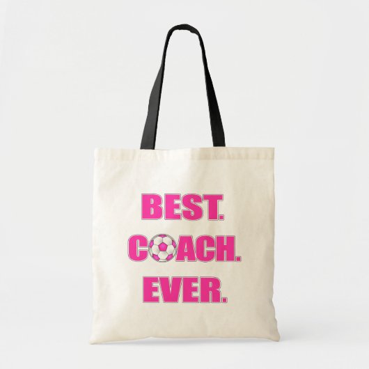 Het beste. Coach. Ooit. Roze Tote Bag (Voorkant)