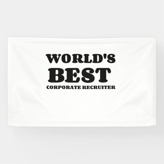 HET BESTE CORPORATE RECRUITER VAN DE WERELD SPANDOEK (Horizontaal)